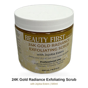 Beauty First - 24K Gold Radiance Exfoliation Scrub with Jojoba Esters (500ml)