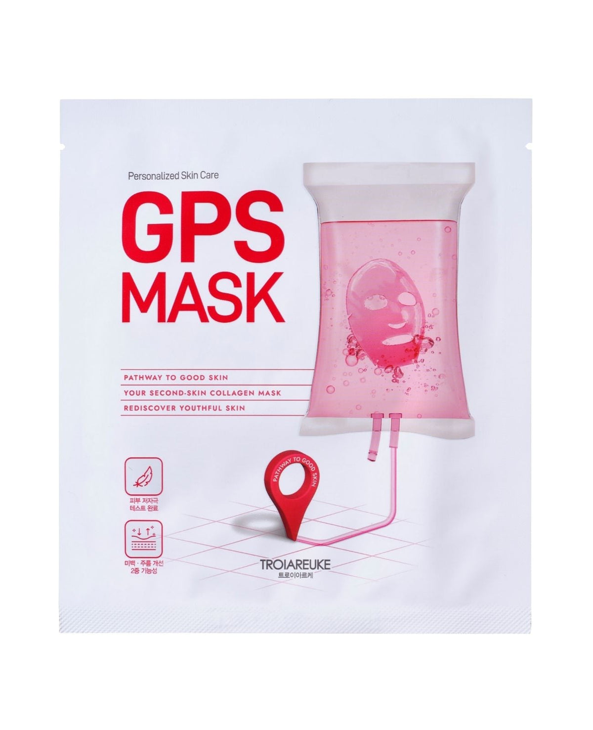 TROIAREUKE GPS MASK  Red De-Aging