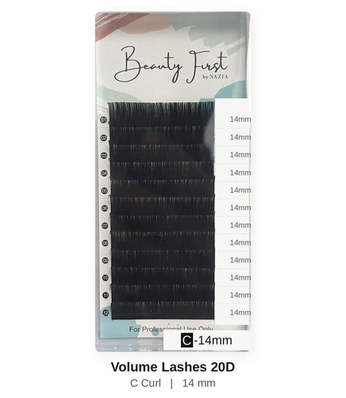 Beauty First Volume Lashes 20D C curl 14 mm lash tray