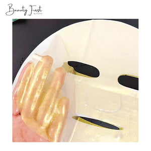 BEAUTY FIRST - 24K Gold Collagen Firming Gel Mask (Pack of 10)