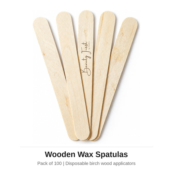 Beauty First Wooden Wax Spatulas (Pack of 100)