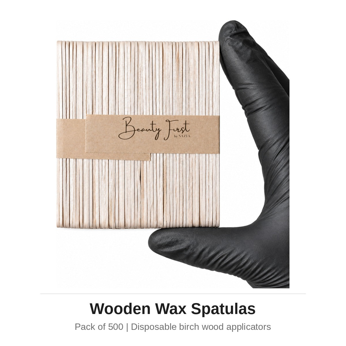 Beauty First Wooden Wax Spatulas (Pack of 500)