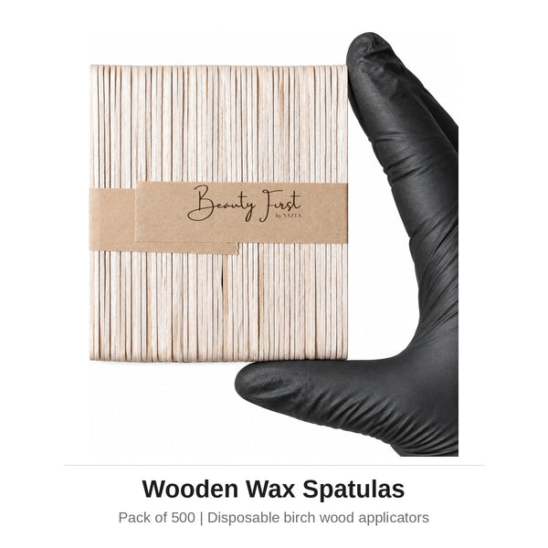 Beauty First Wooden Wax Spatulas (Pack of 500)