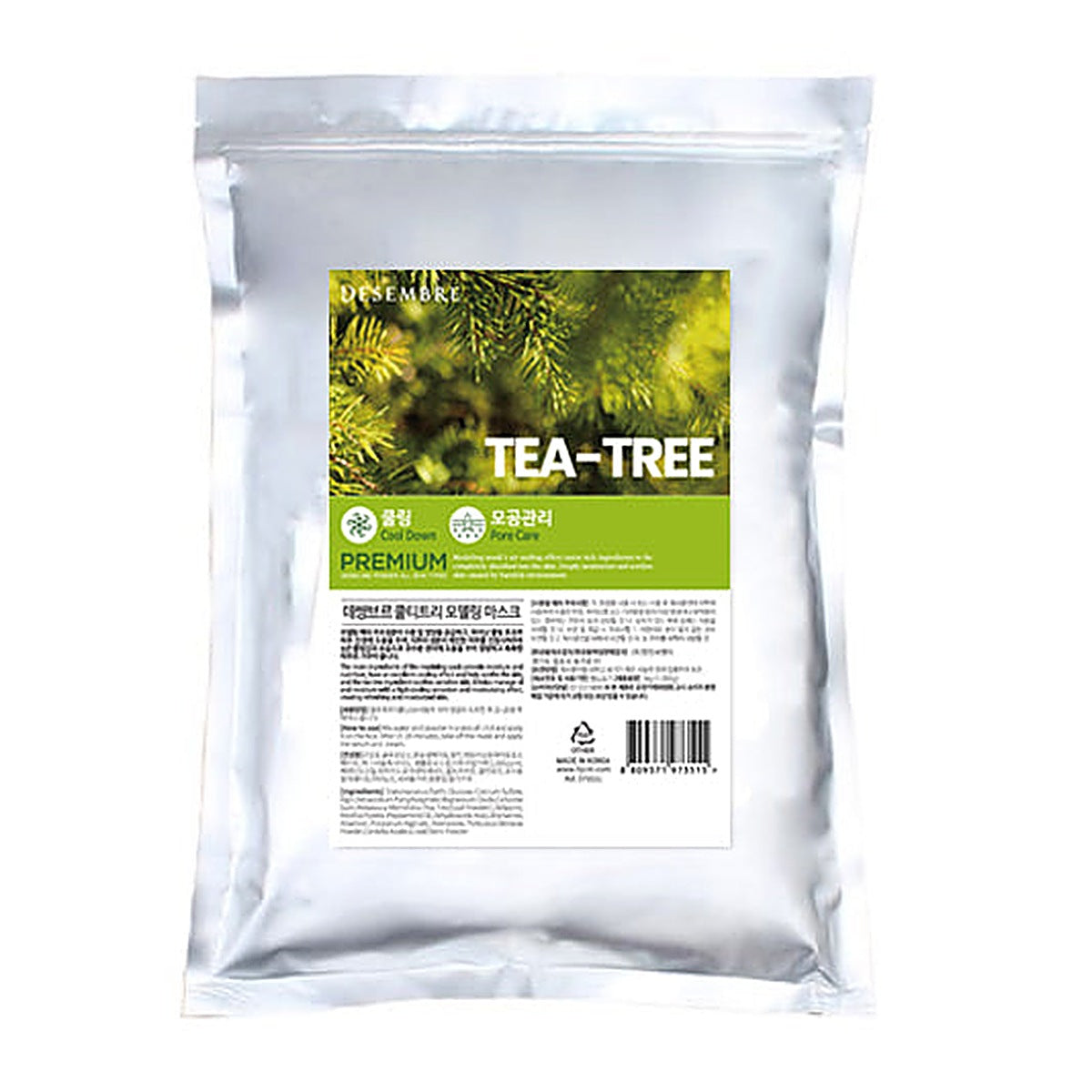 Desembre Premium Cool Teatree Modeling mask - 1000G