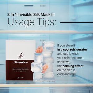 DESEMBRE 3-in-1 Invisible Silk Mask III (30 ml x 10 Sheets) - image 3