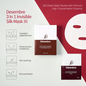 DESEMBRE 3-in-1 Invisible Silk Mask III (30 ml x 10 Sheets) - image 4